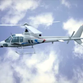 Civil Helicopter 3d model