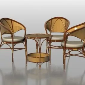Furniture Classic Coffee Table Sets 3d model