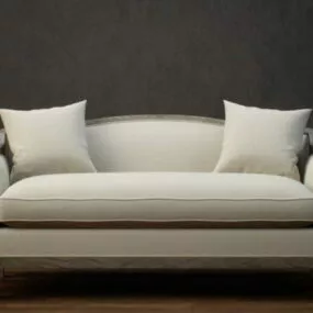 Classic Fabric Loveseat 3d model