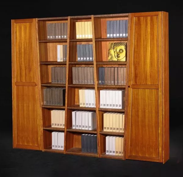 Curved Face Bookshelf 3d model