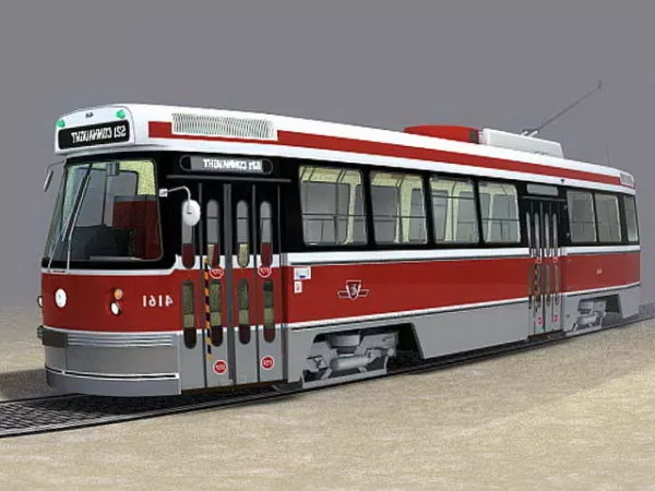 Steam Train With Railway 3d model