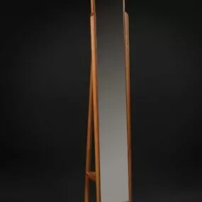 Furniture Classic Wooden Dressing Mirror 3d model