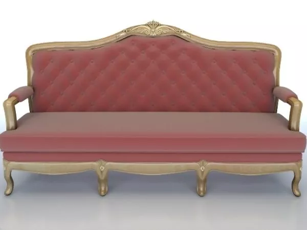 Classical Luxury Fabric Couch 3d model Classical Luxury Fabric Couch 3d model