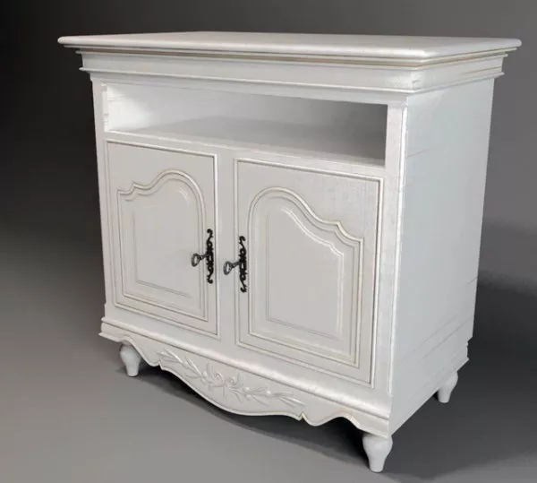 Classical Wood Tv Stand 3d model Classical Wood Tv Stand 3d model