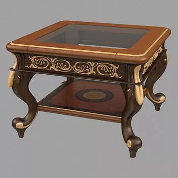 Classical Wood Coffee Table 3d model Classical Wood Coffee Table 3d model