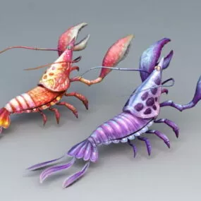 Clawed Lobsters 3d model