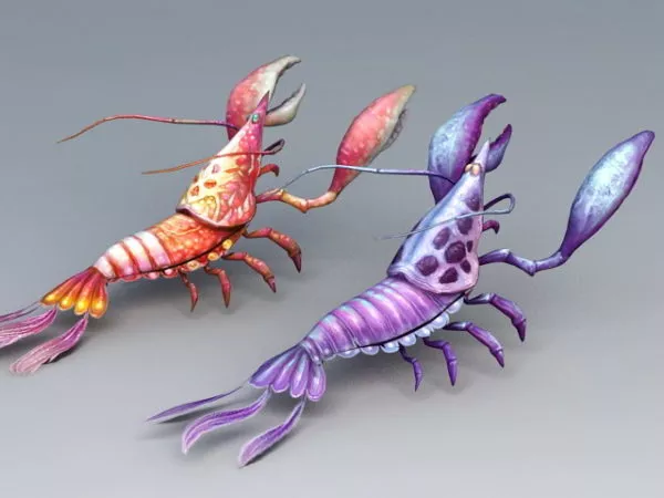 Red Sea Prawn 3d model