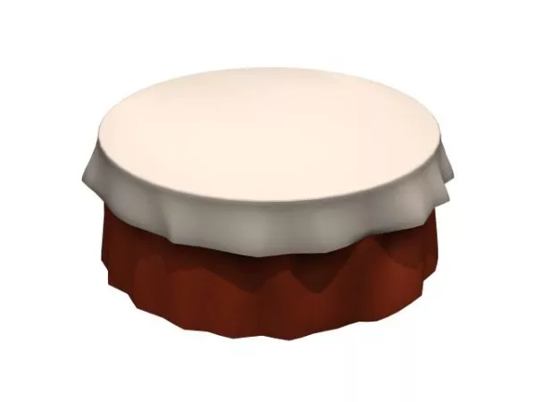 Clothed Banquet Table 3d model Clothed Banquet Table 3d model