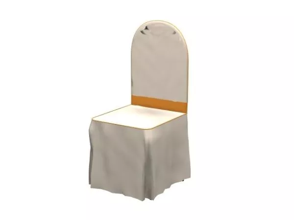 Clothed Wedding Chair 3d model Clothed Wedding Chair 3d model