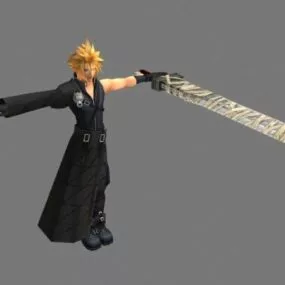 Cloud Strife Warrior Character 3d model