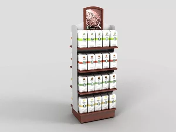 Coffee Beverages Display Rack 3d model Coffee Beverages Display Rack 3d model