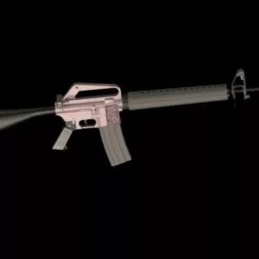 Colt M16 Rifle Gun 3d model