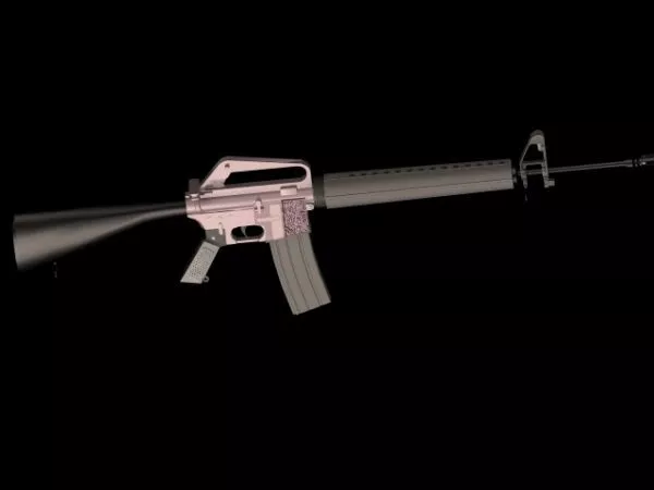 Colt M16 Rifle Gun 3d model Colt M16 Rifle Gun 3d model