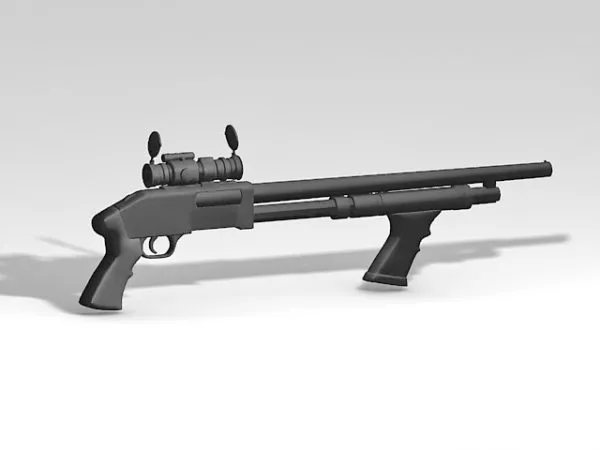 Gaming Gun Spas12 3d model