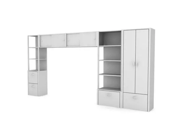 Combination Sideboard 3d model Combination Sideboard 3d model