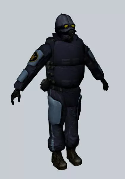 Combine Soldier Prison Guard 3d model Combine Soldier Prison Guard 3d model