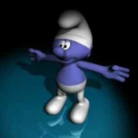 Comic Character Smurfs 3d model