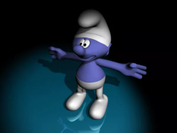 Comic Character Smurfs 3d model Comic Character Smurfs 3d model