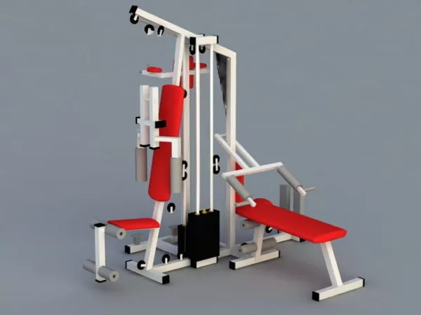 Gym Equipment Hack Machine 3d model