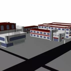 Commercial Architectural Complex 3d model