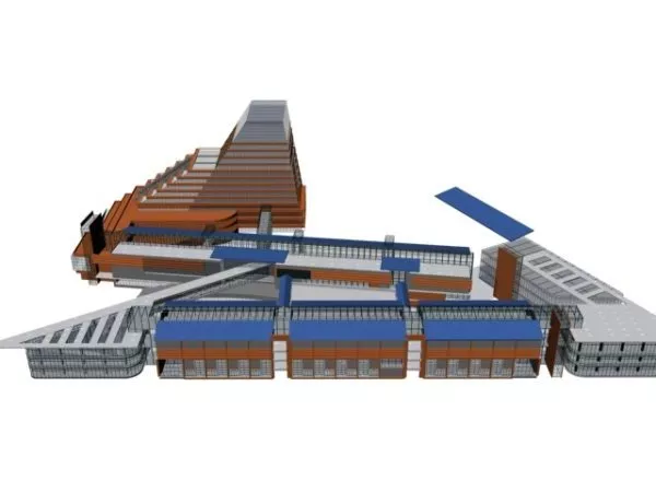 Commercial Building Complex 3d model Commercial Building Complex 3d model