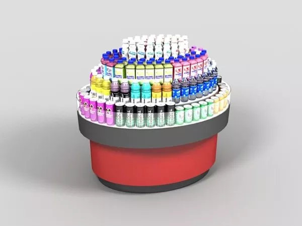 Commercial Open Display Cooler 3d model Commercial Open Display Cooler 3d model