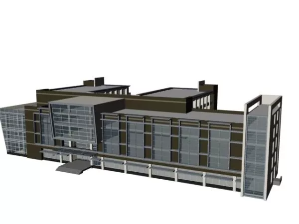 Complex Office Buildings 3d model Complex Office Buildings 3d model