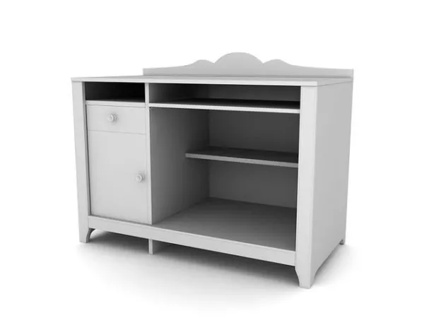 Computer Case White Painted 3d model