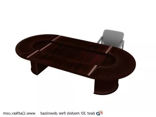 Conference Room Table Chairs Modern 3d model