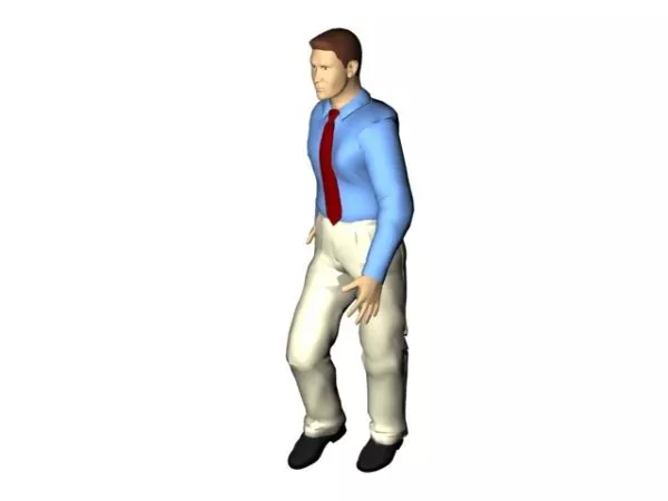 Character Confident Business Man Walking 3d model Character Confident Business Man Walking 3d model