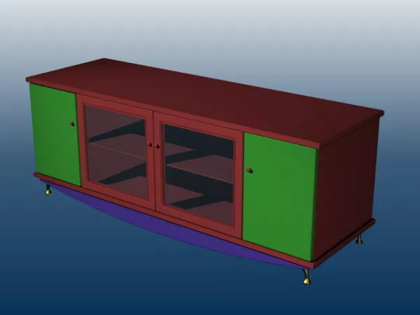 Console Cabinet Furniture 3d model Console Cabinet Furniture 3d model
