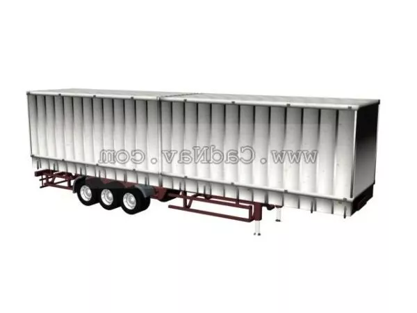Container Trailer 3d model Container Trailer 3d model