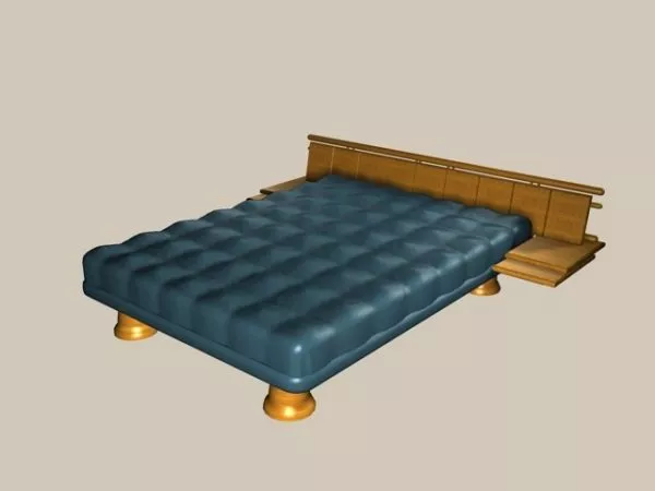 Contemporary Design Wood Platform Bed 3d model Contemporary Design Wood Platform Bed 3d model