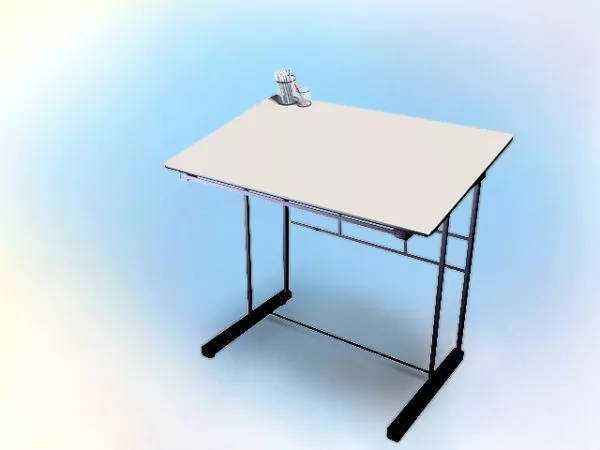 Contemporary Drafting Table 3d model Contemporary Drafting Table 3d model