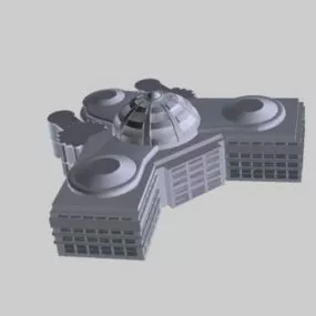Contemporary Industrial Architecture 3d model