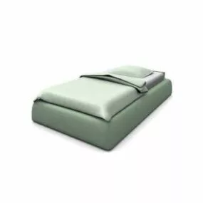Contemporary Single Bed 3d model