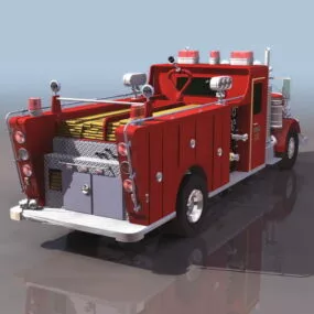 Conventional Pumper Truck 3d model