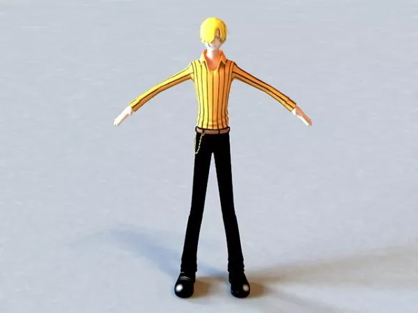 Cool Anime Guy 3d model Cool Anime Guy 3d model