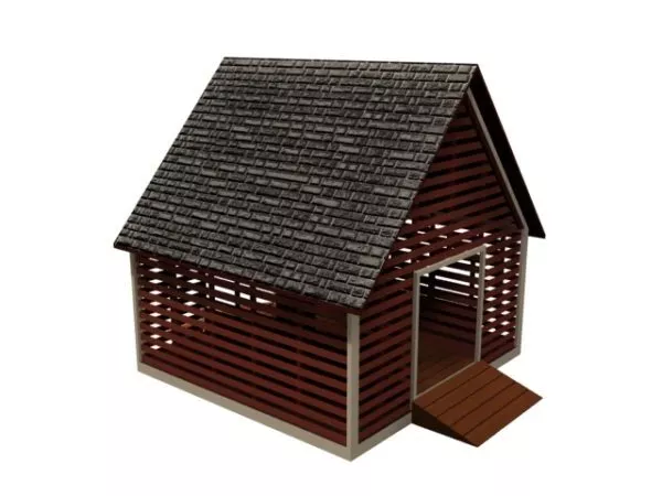 Corn Crib Granary Storehouse 3d model Corn Crib Granary Storehouse 3d model