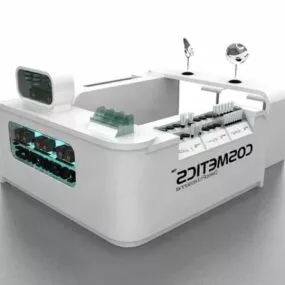 Cosmetics Mall Kiosk 3d model