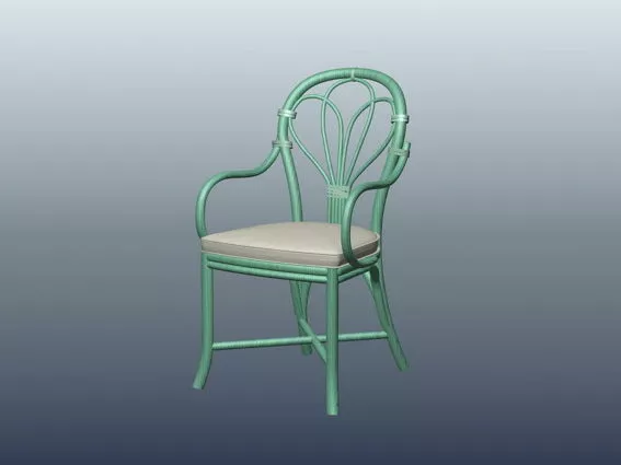 Country Accent Chair 3d model Country Accent Chair 3d model
