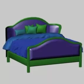 Countryside Style Bed 3d model