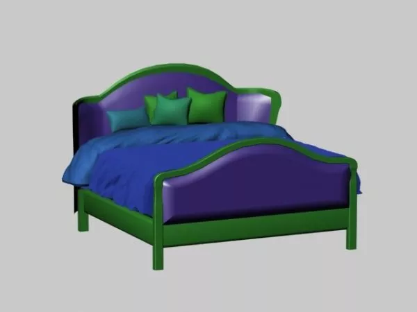 Countryside Style Bed 3d model Countryside Style Bed 3d model