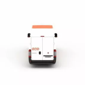Courier Van 3d model
