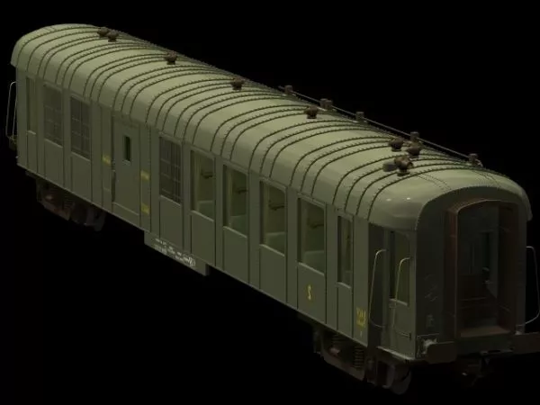 Abandoned Container Van 3d model