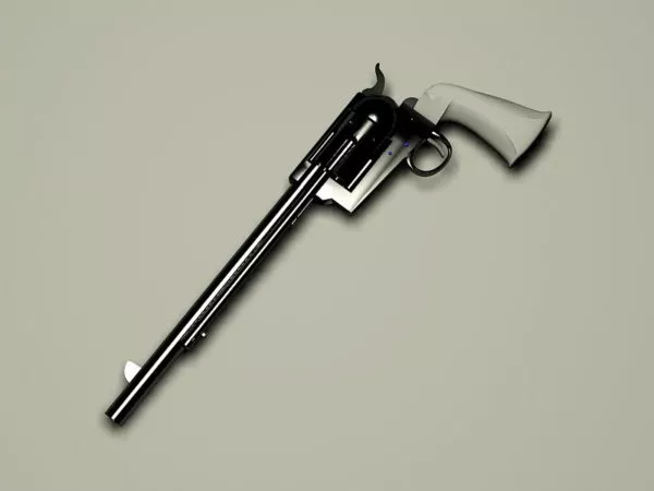 Police Revolver 3d model