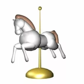 Craft Horse Toy 3d model