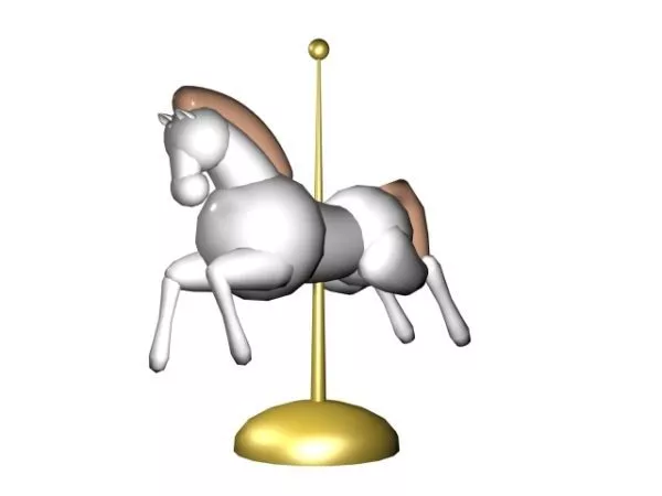 Craft Horse Toy 3d model Craft Horse Toy 3d model