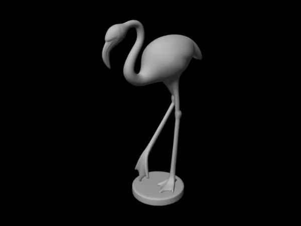 Lowpoly White Water Bird 3d model