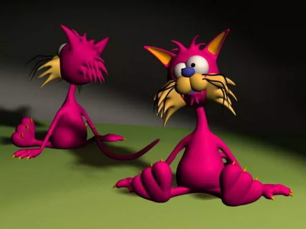 Ancient Cat Statue 3d model